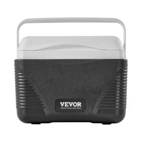 Portable Cooler, 8.5 QT Hard Cooler with Ice Retention and Heavy-Duty Handles, Lightweight Rigid Material Insulated Portable Cooler